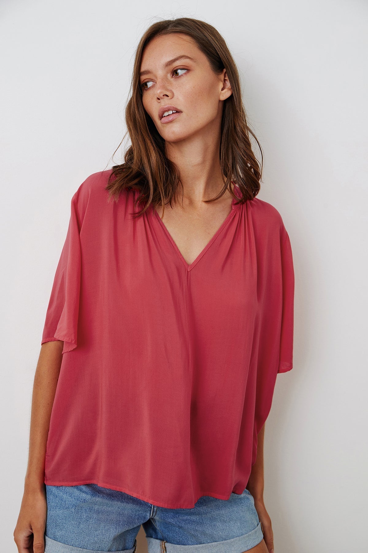 JAYCEE SPLIT NECK BLOUSE - Velvet Staging 2.0