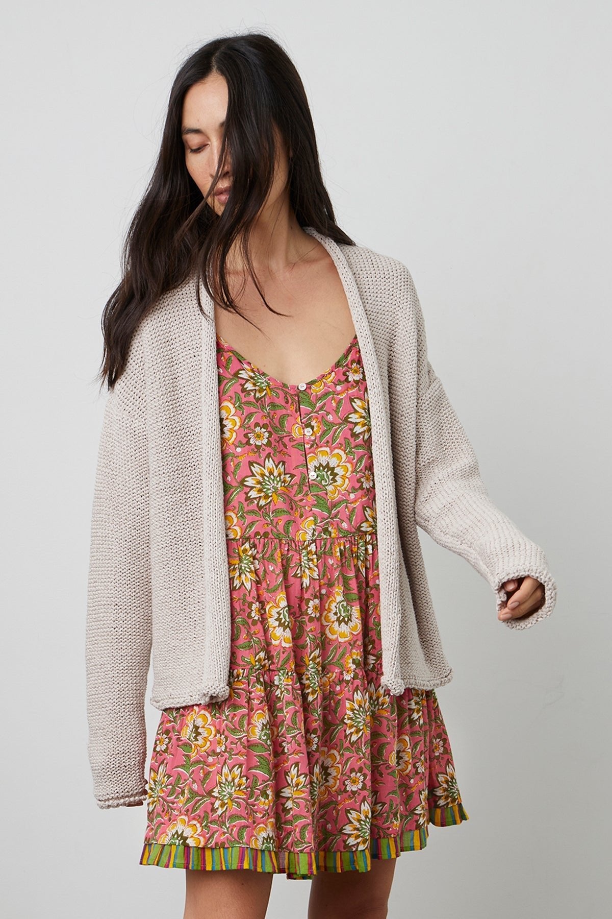JAZ TEXTURED TAPE YARN CARDIGAN - Velvet Staging 2.0-26916181639364