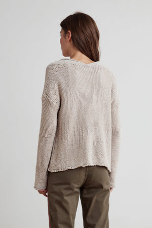 JAZ TEXTURED TAPE YARN CARDIGAN - Velvet Staging 2.0