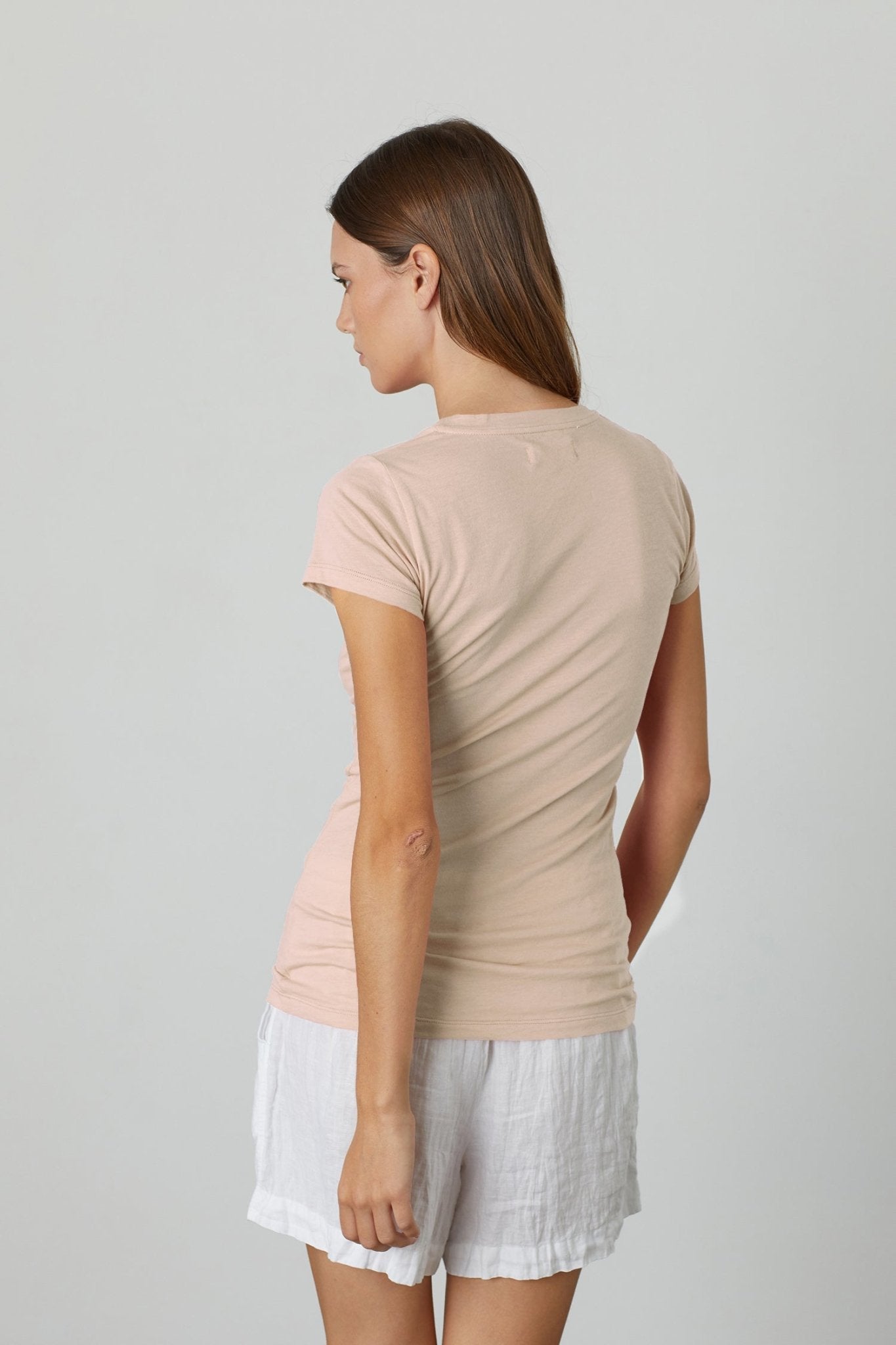 JEMMA GAUZY WHISPER FITTED CREW NECK TEE - Velvet Staging 2.0-26916184785092