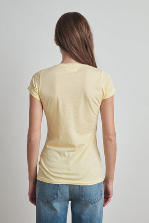 JEMMA GAUZY WHISPER FITTED CREW NECK TEE - Velvet Staging 2.0