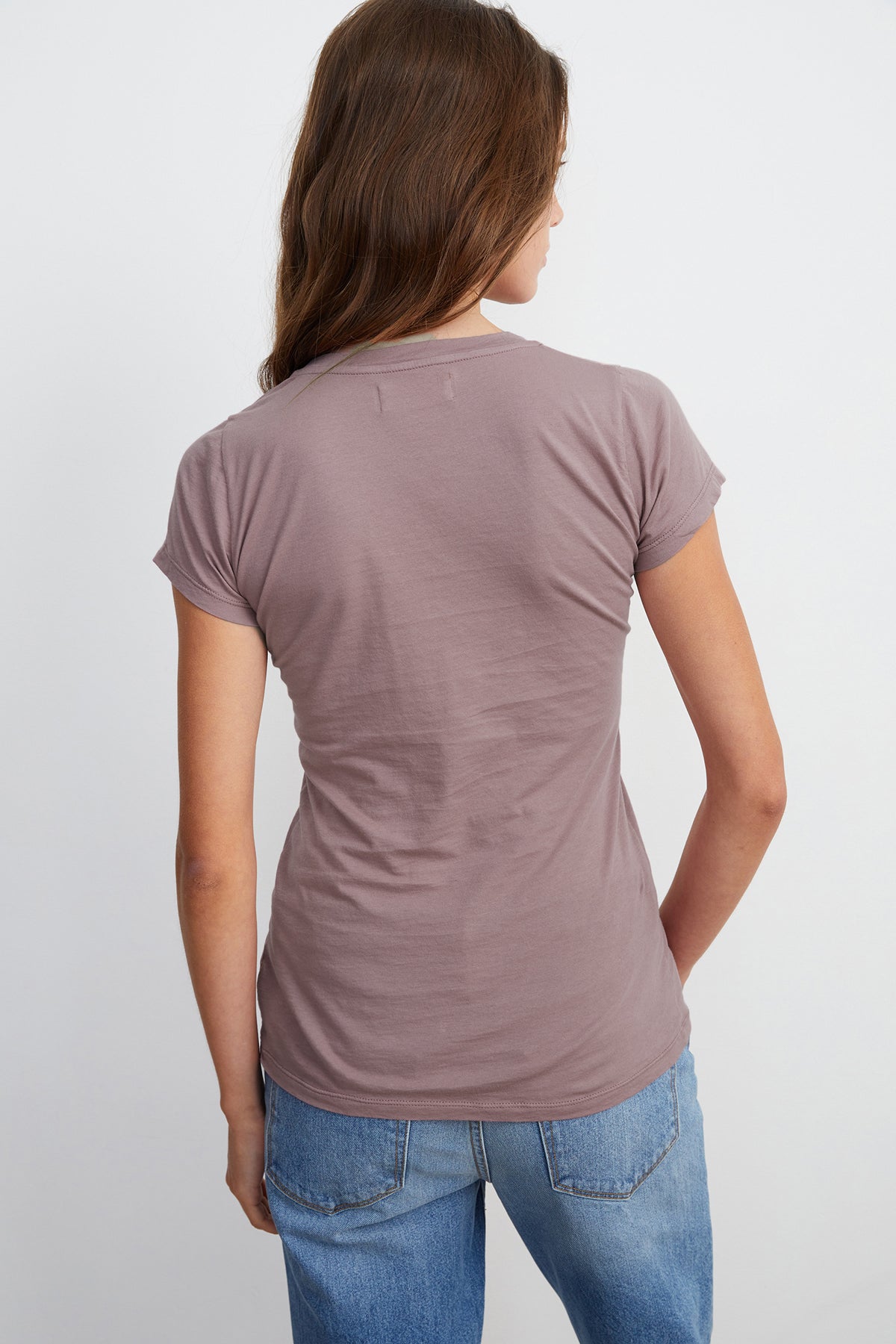 JEMMA GAUZY WHISPER FITTED CREW NECK TEE - Velvet Staging 2.0-26916185604292