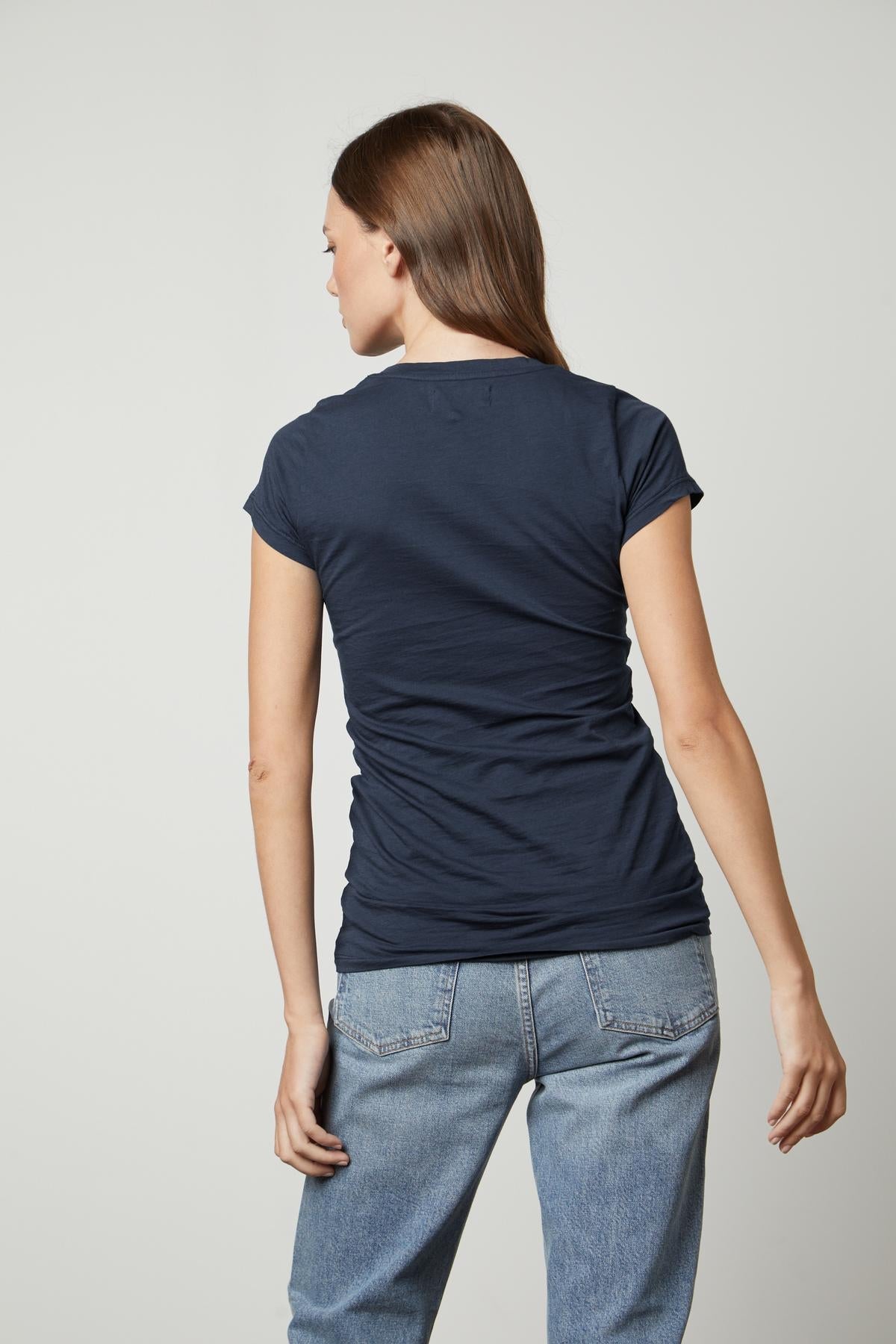   JEMMA GAUZY WHISPER FITTED CREW NECK TEE - Velvet Staging 2.0 