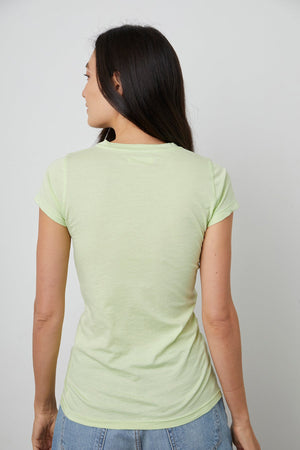 JEMMA GAUZY WHISPER FITTED CREW NECK TEE - Velvet Staging 2.0
