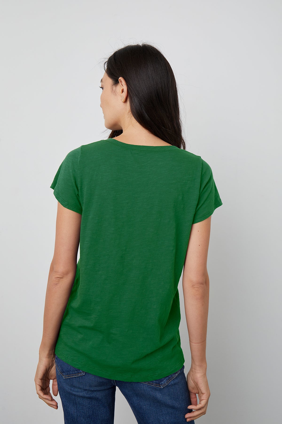   JILIAN ORIGINAL SLUB V-NECK TEE Velvet by Graham & Spencer 