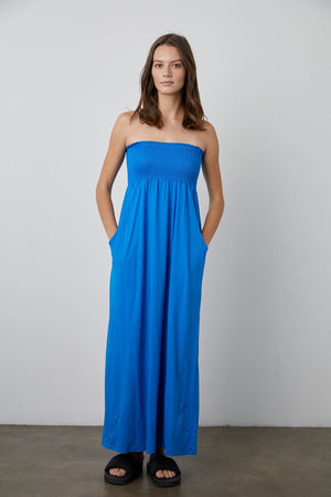 JOCELYN STRAPLESS DRESS - Velvet Staging 2.0