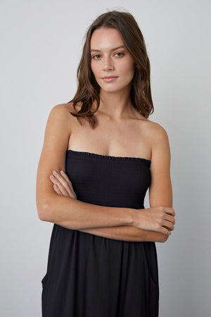 JOCELYN STRAPLESS DRESS - Velvet Staging 2.0