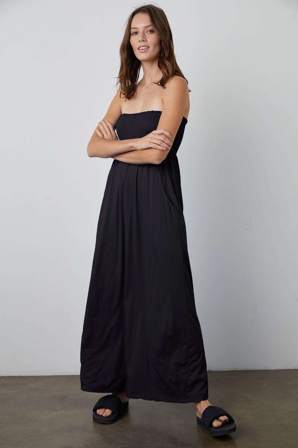 JOCELYN STRAPLESS DRESS - Velvet Staging 2.0