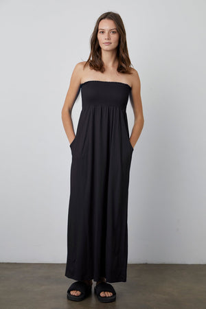 JOCELYN STRAPLESS DRESS - Velvet Staging 2.0