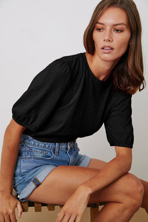 JOELLA PUFF SLEEVE TEE - Velvet Staging 2.0