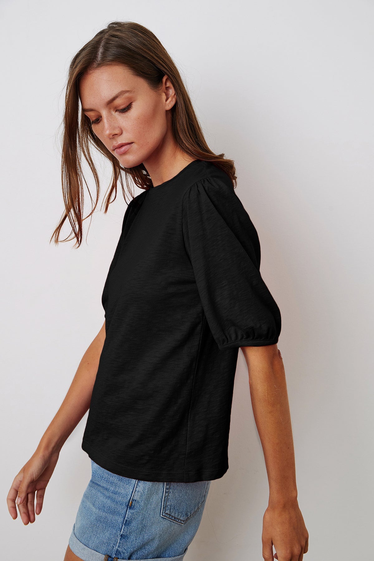 JOELLA PUFF SLEEVE TEE - Velvet Staging 2.0-26916187439300