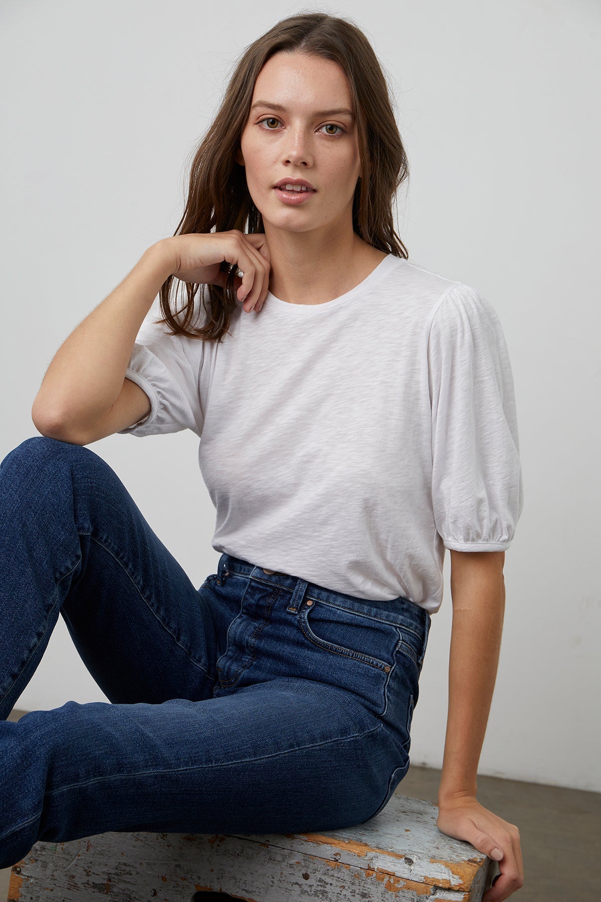 JOELLA PUFF SLEEVE TEE - Velvet Staging 2.0-26916187078852