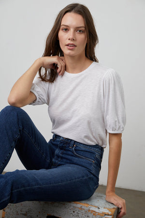 JOELLA PUFF SLEEVE TEE - Velvet Staging 2.0