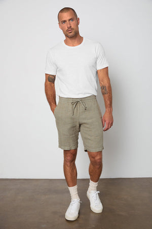 JONATHAN LINEN DRAWSTRING SHORT - Velvet Staging 2.0