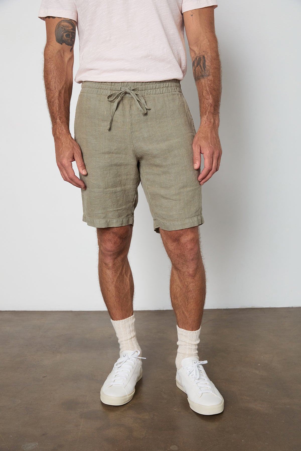 JONATHAN LINEN DRAWSTRING SHORT - Velvet Staging 2.0