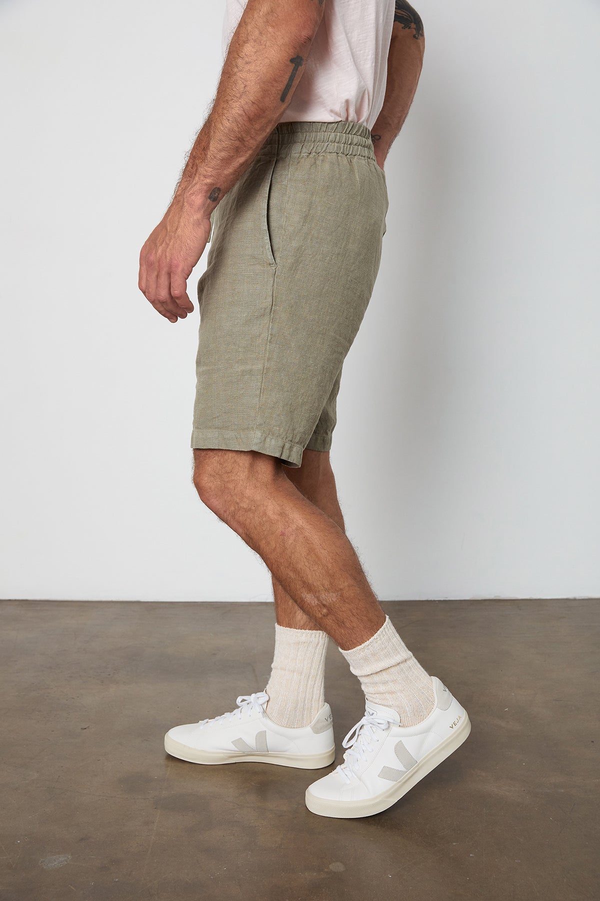 JONATHAN LINEN DRAWSTRING SHORT - Velvet Staging 2.0-26916192125124