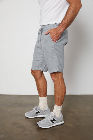 JONATHAN LINEN DRAWSTRING SHORT - Velvet Staging 2.0