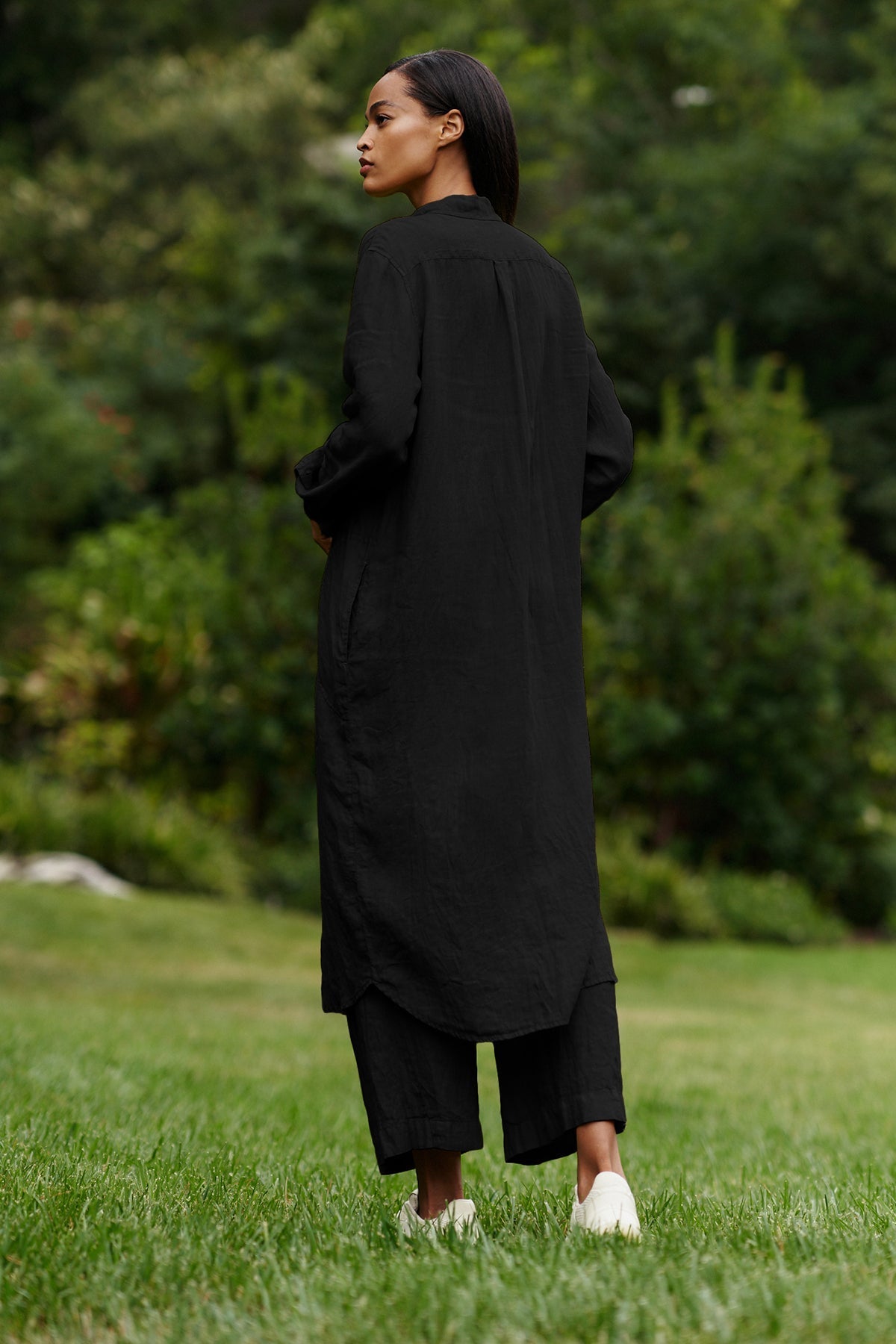 JORA LINEN BUTTON-UP DRESS - Velvet Staging 2.0