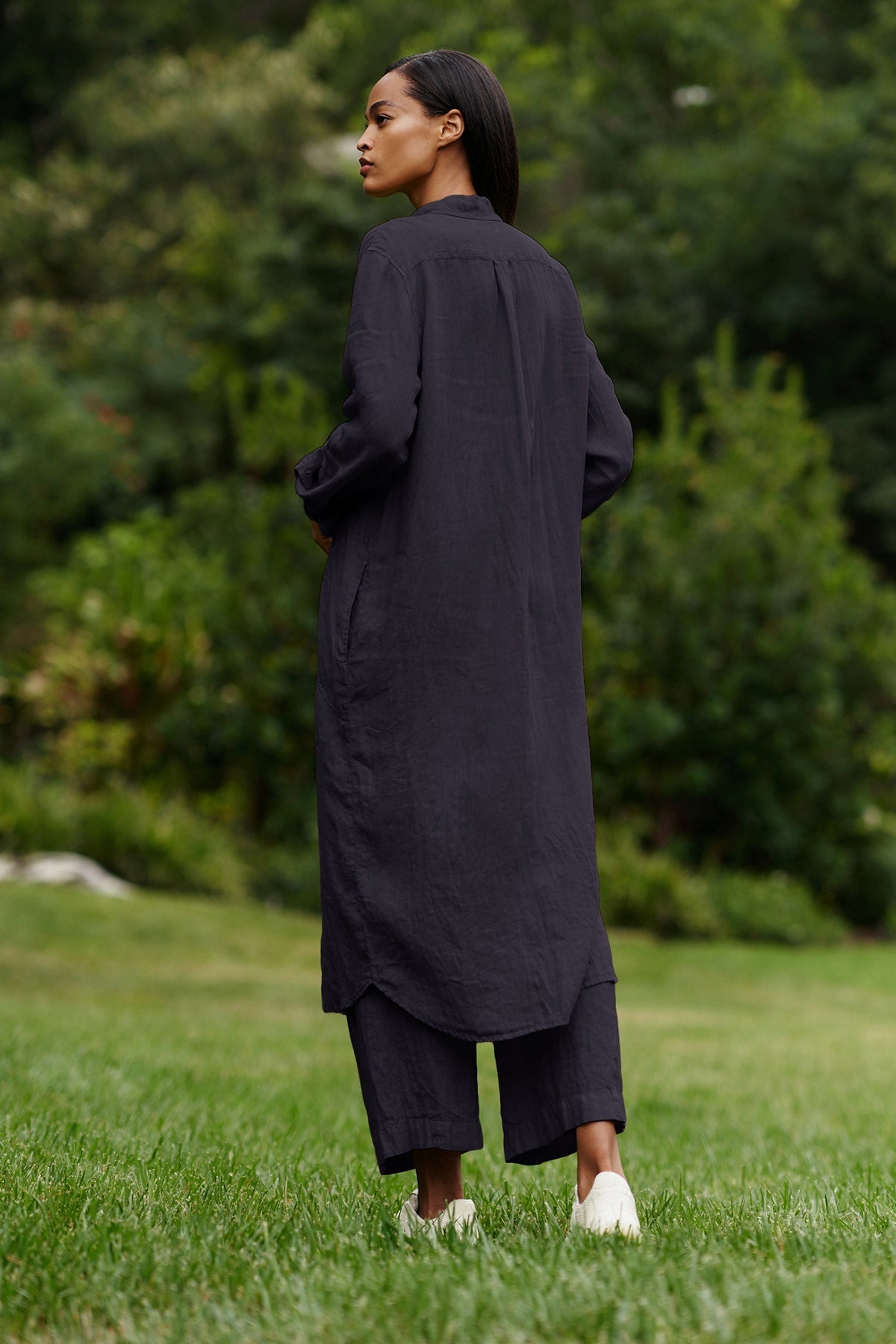 JORA LINEN BUTTON-UP DRESS - Velvet Staging 2.0-26916198547652