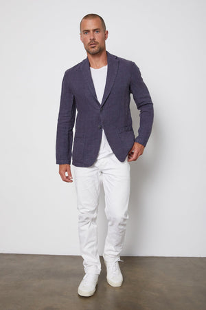 JOSHUA LINEN BLAZER - Velvet Staging 2.0