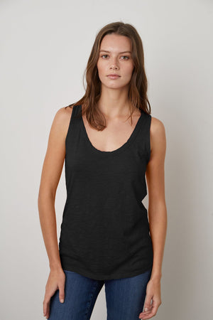 JOY ORIGINAL SLUB SCOOP NECK TANK Velvet by Graham & Spencer