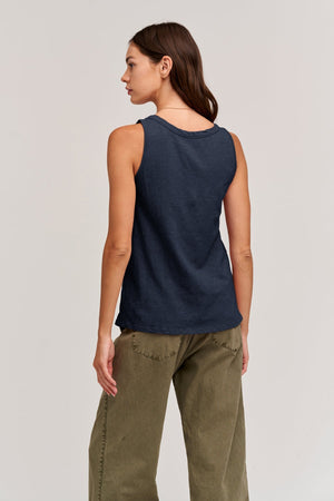 JOY ORIGINAL SLUB SCOOP NECK TANK Velvet by Graham & Spencer