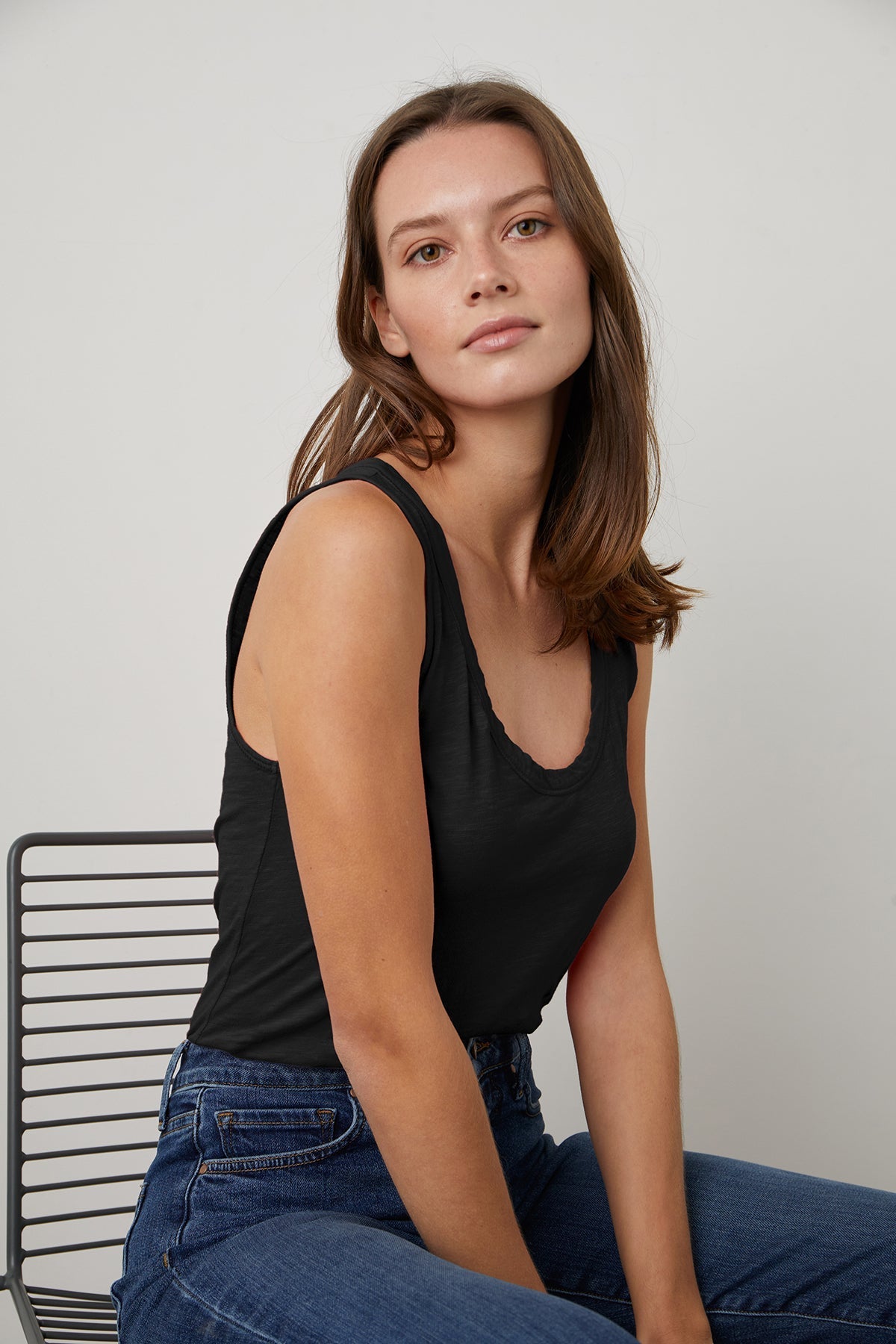 JOY ORIGINAL SLUB SCOOP NECK TANK Velvet by Graham & Spencer-26916193960132