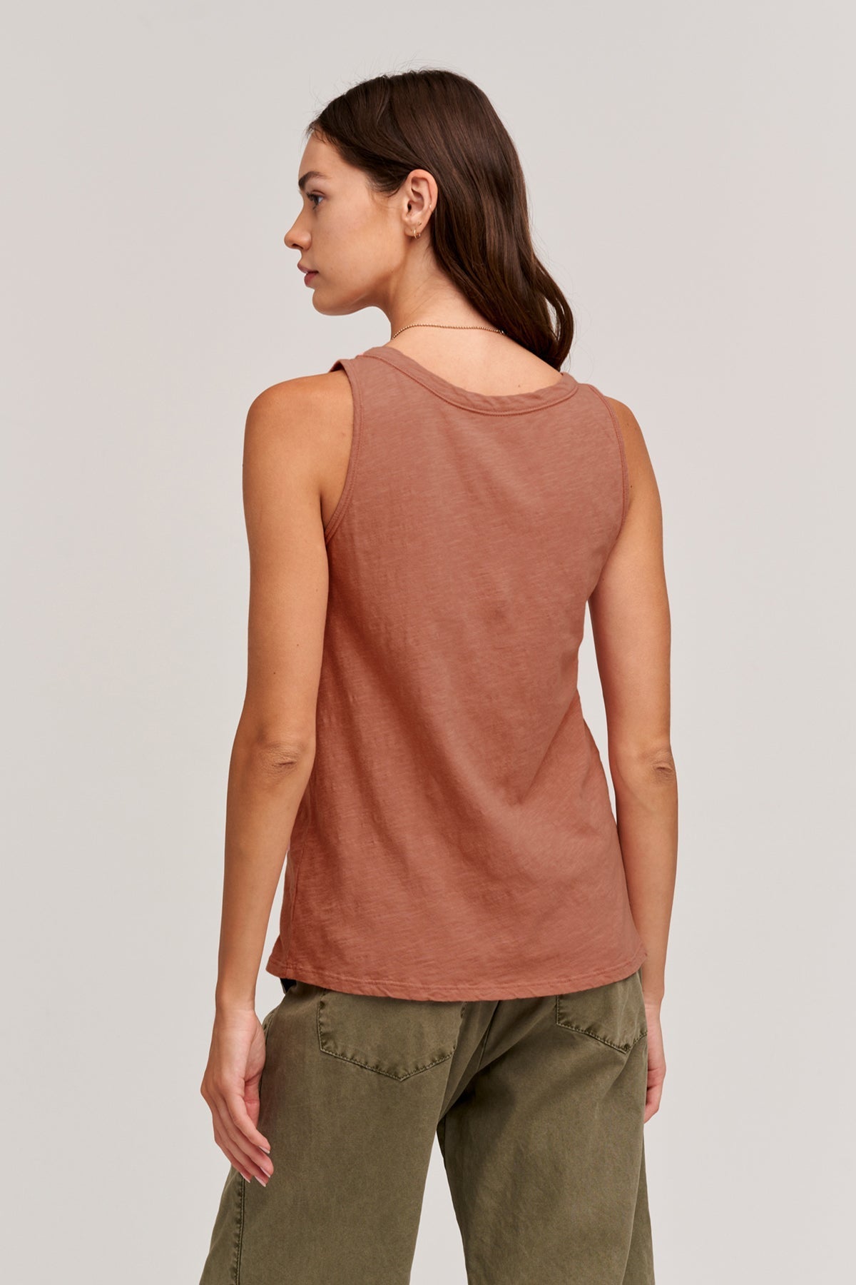 JOY ORIGINAL SLUB SCOOP NECK TANK Velvet by Graham & Spencer