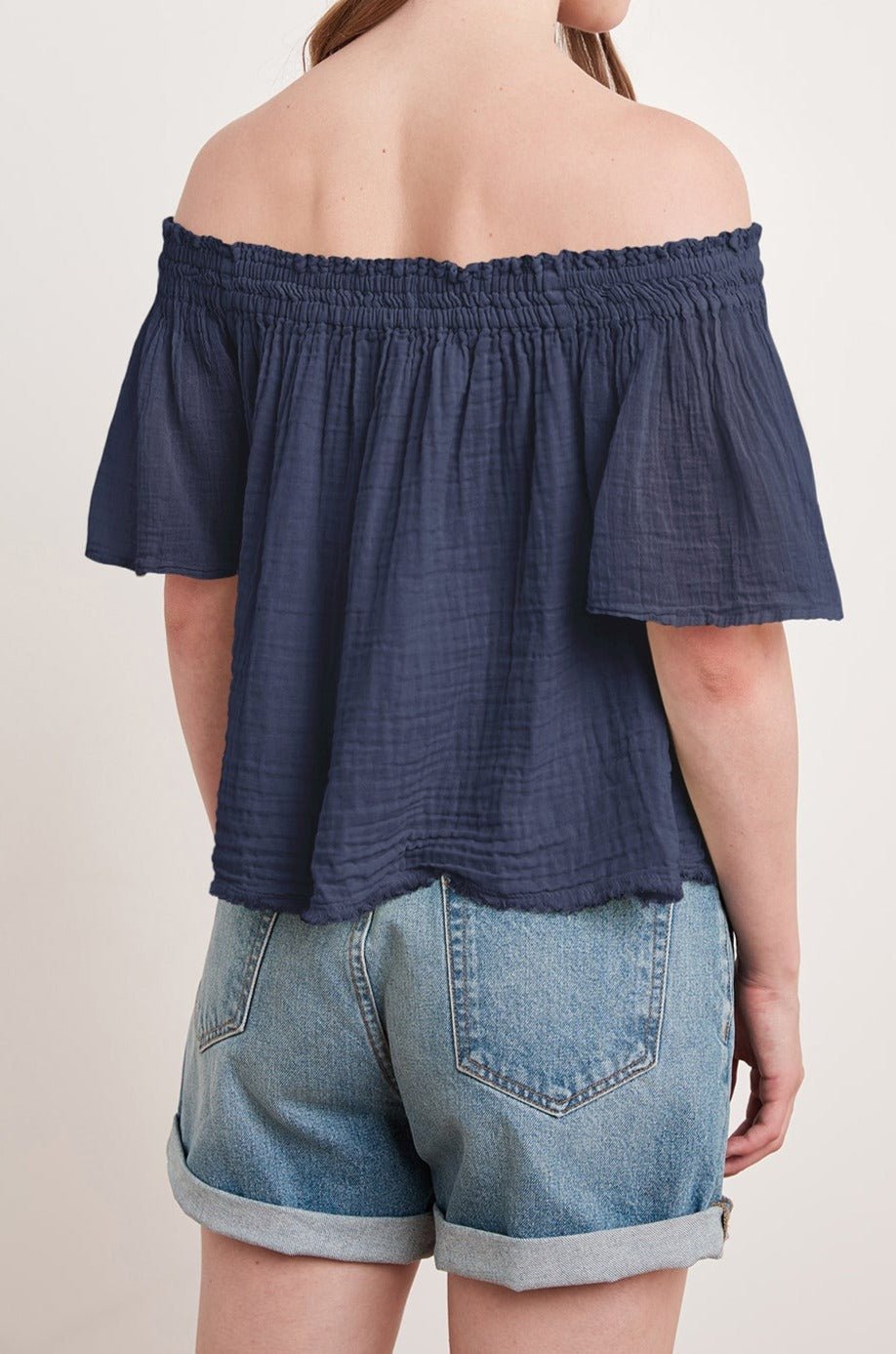 JULIE COTTON GAUZE TOP - Velvet Staging 2.0