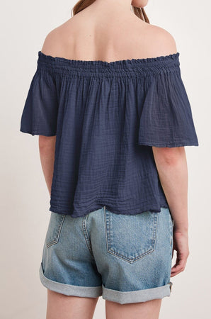 JULIE COTTON GAUZE TOP - Velvet Staging 2.0