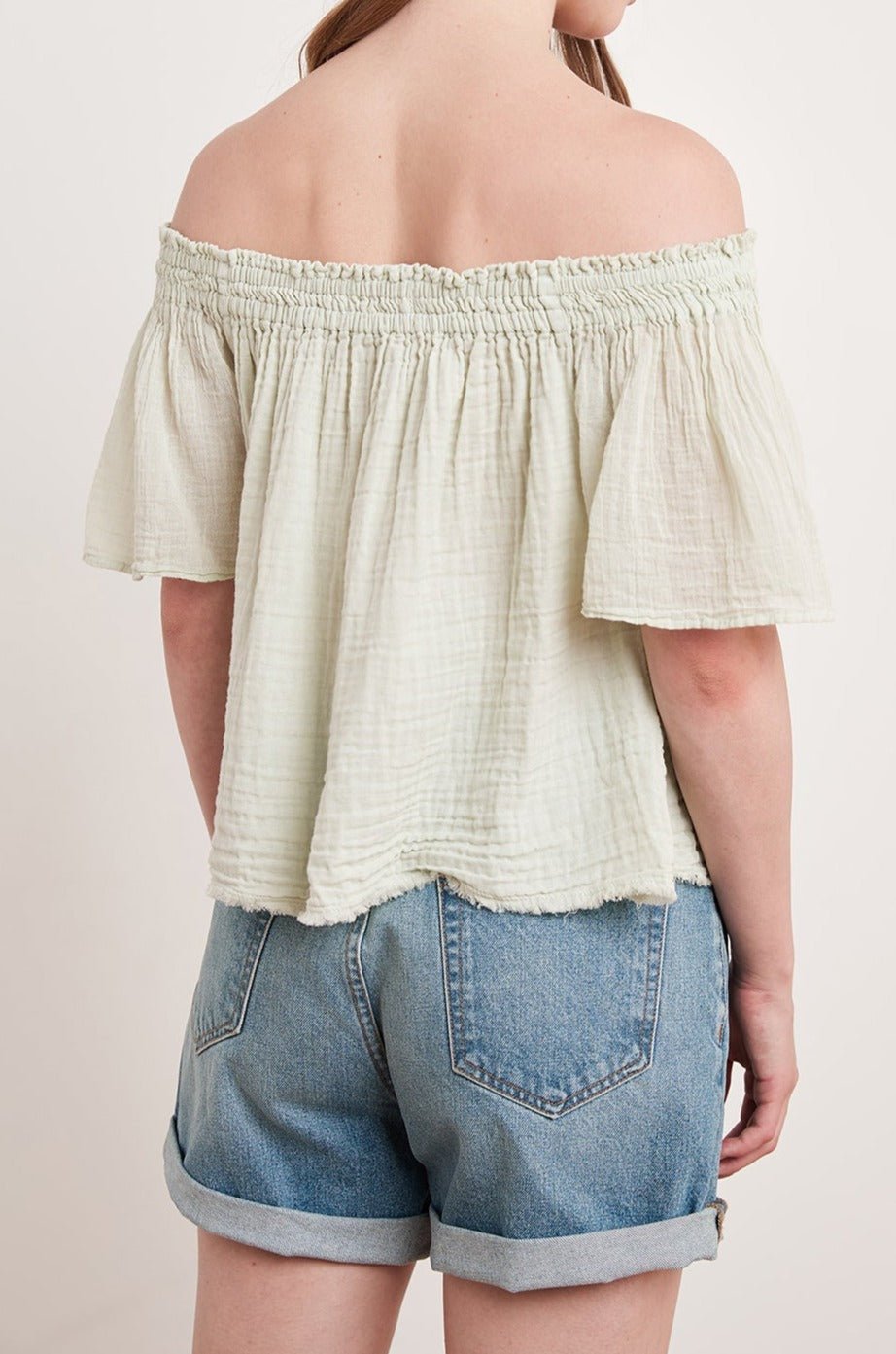JULIE COTTON GAUZE TOP - Velvet Staging 2.0