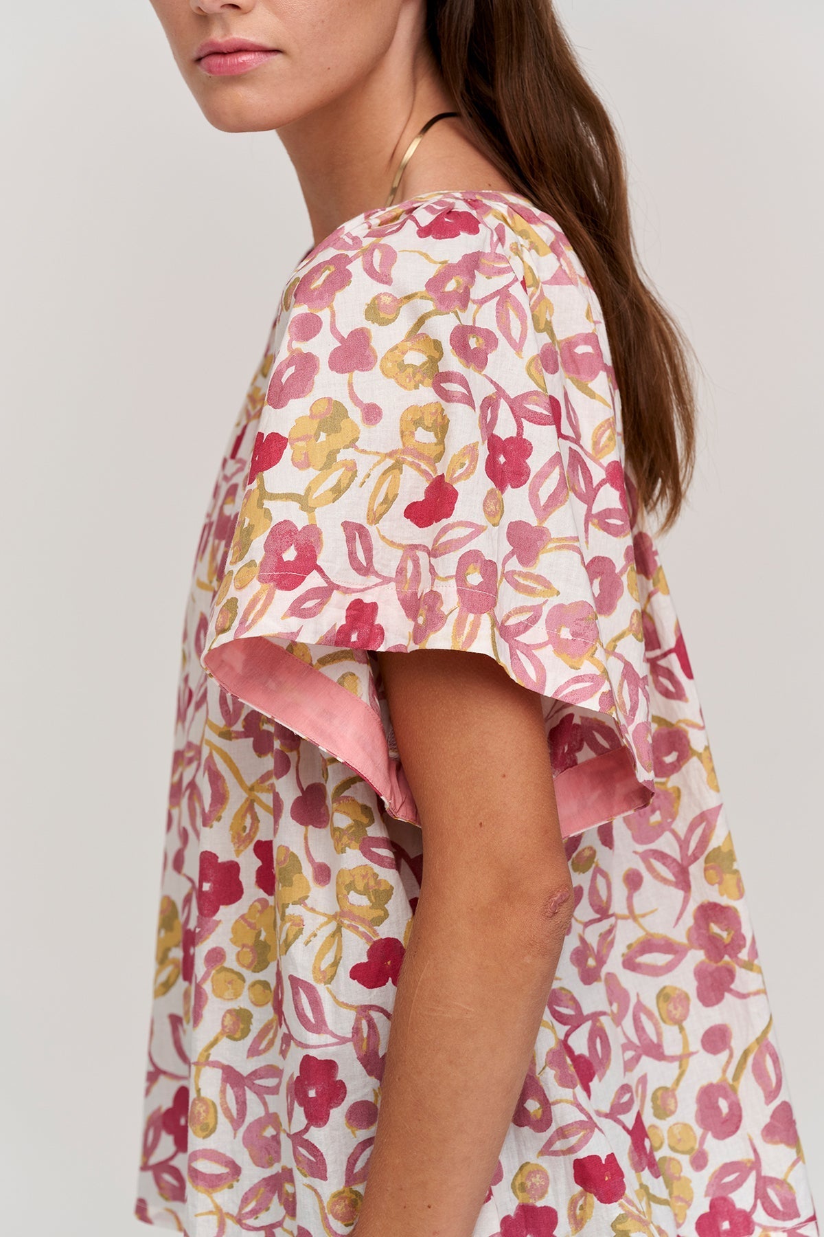 JUNO PRINTED COTTON CAMBRIC TOP - Velvet Staging 2.0-26916193009860