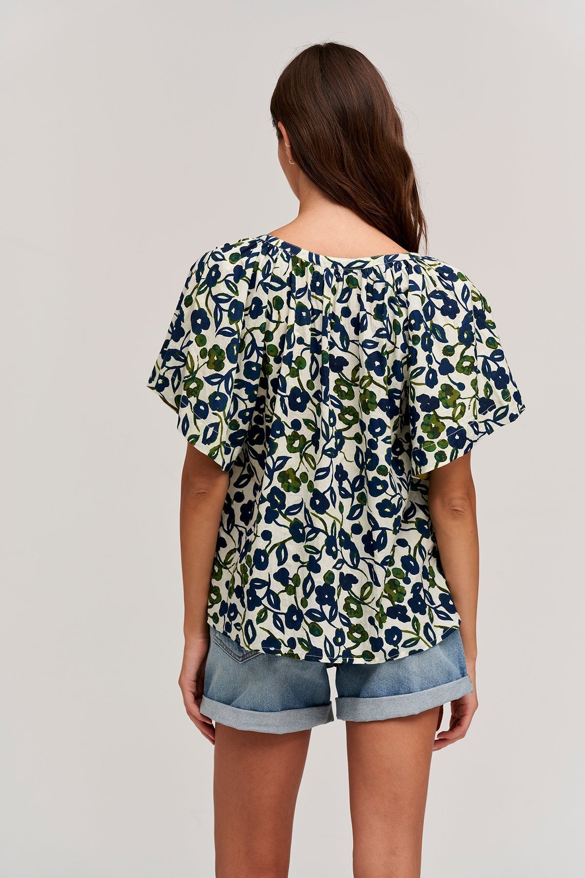 JUNO PRINTED COTTON CAMBRIC TOP - Velvet Staging 2.0-26916192846020