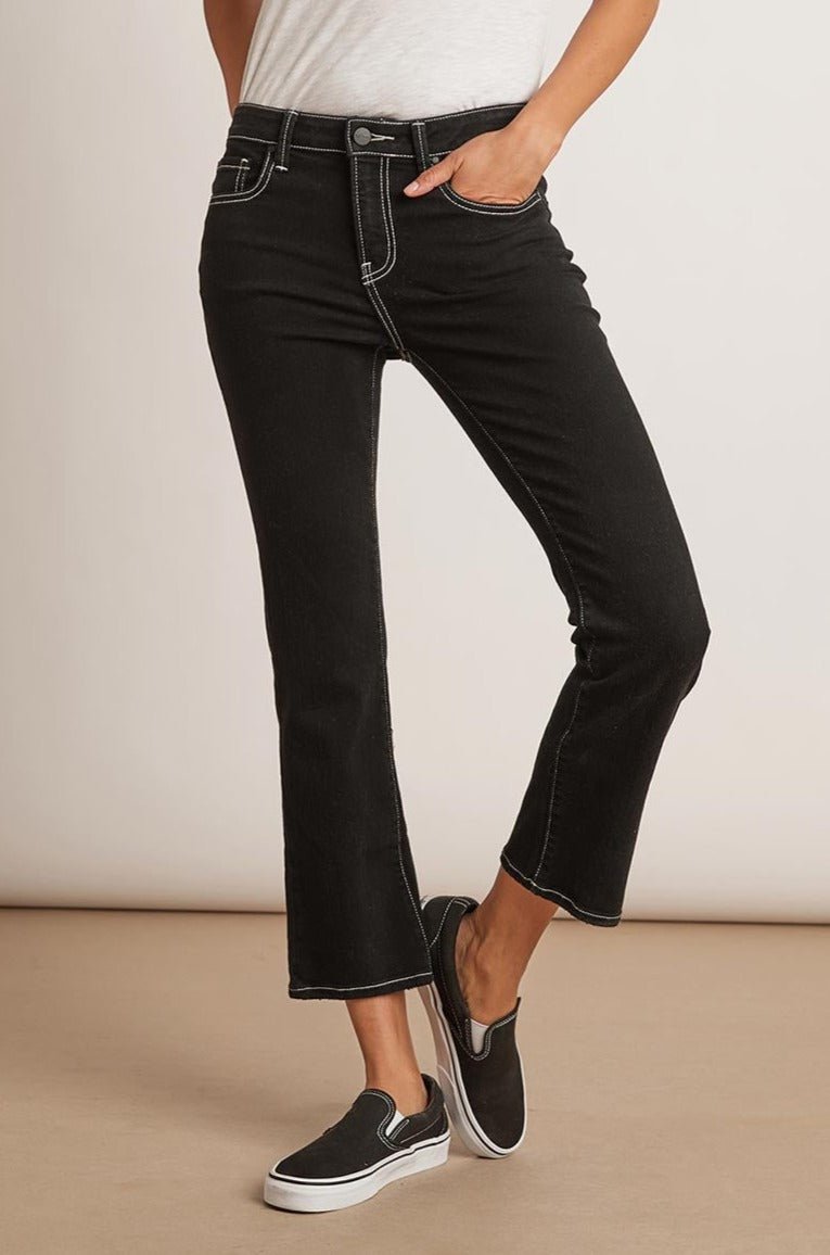 KAIA MID RISE CONTRAST STITCHING CROP JEAN - Velvet Staging 2.0-26916194156740