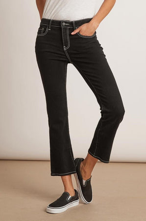KAIA MID RISE CONTRAST STITCHING CROP JEAN - Velvet Staging 2.0