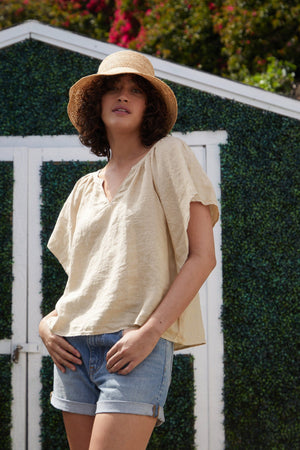 KALILA LINEN TOP - Velvet Staging 2.0