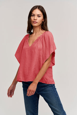 KALILA LINEN TOP - Velvet Staging 2.0