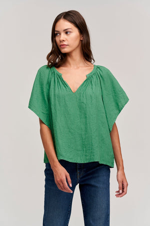 KALILA LINEN TOP - Velvet Staging 2.0
