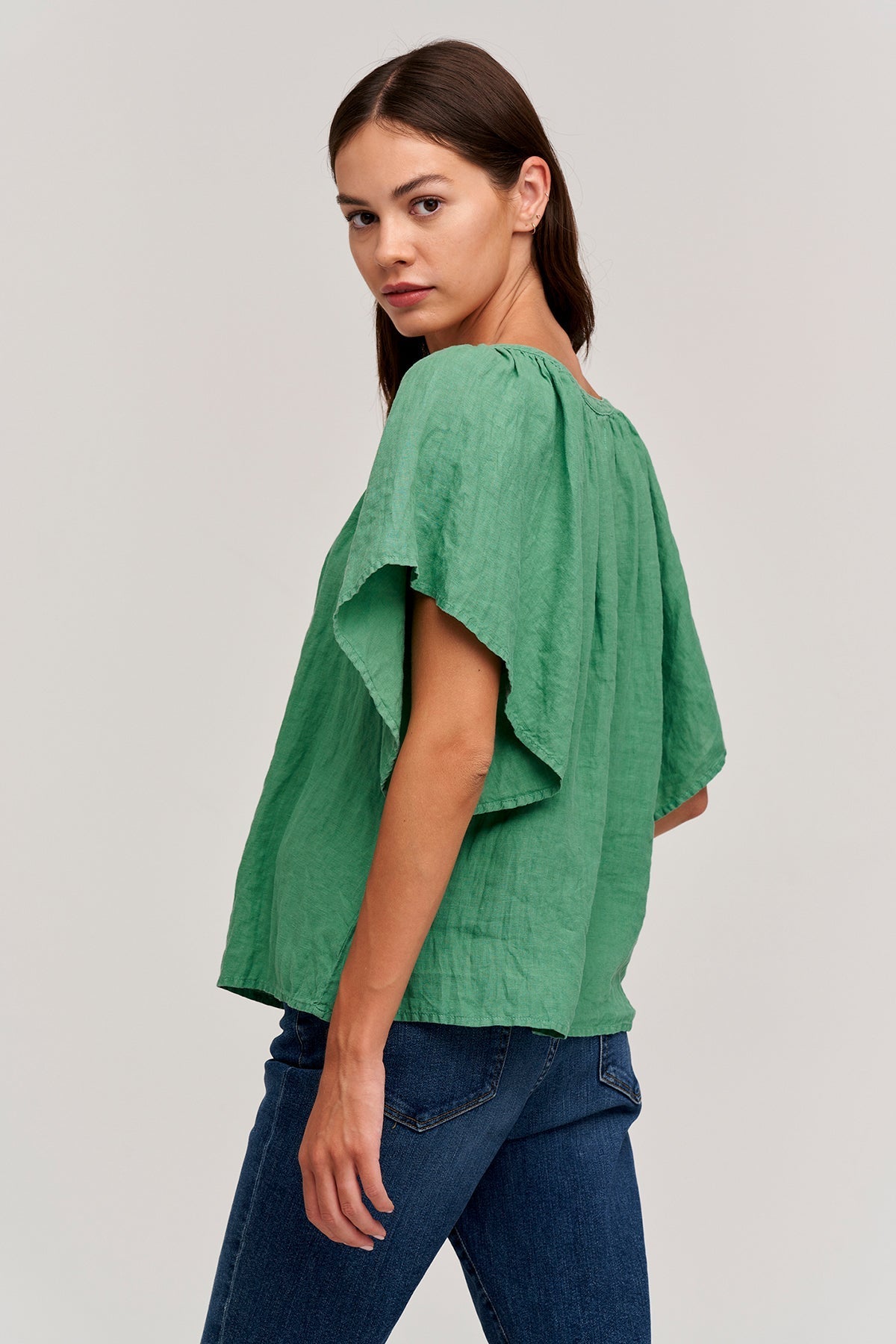 KALILA LINEN TOP - Velvet Staging 2.0-26916197499076