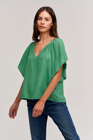 KALILA LINEN TOP - Velvet Staging 2.0