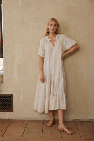 KARINA LINEN MAXI DRESS - Velvet Staging 2.0