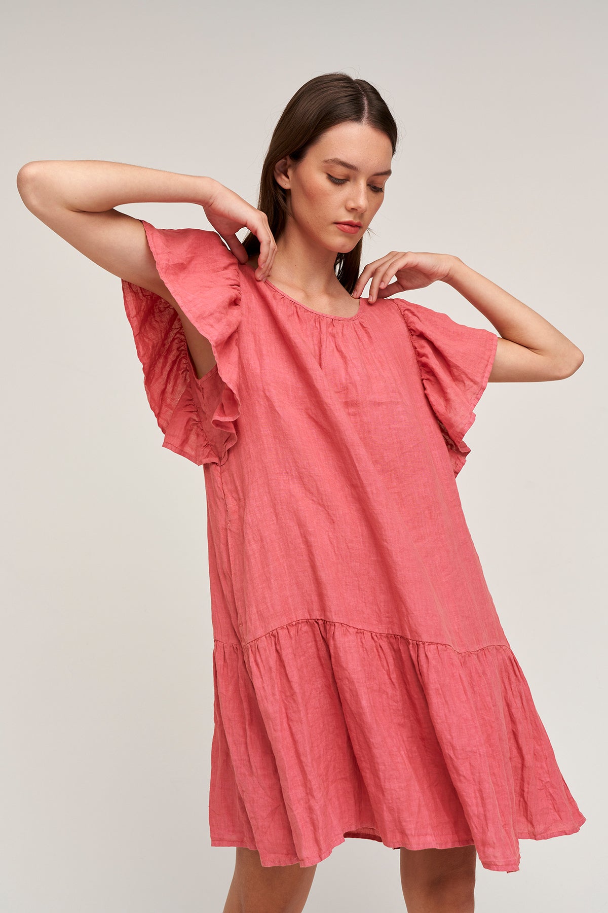 KASSIDY LINEN DRESS - Velvet Staging 2.0-26916200841412