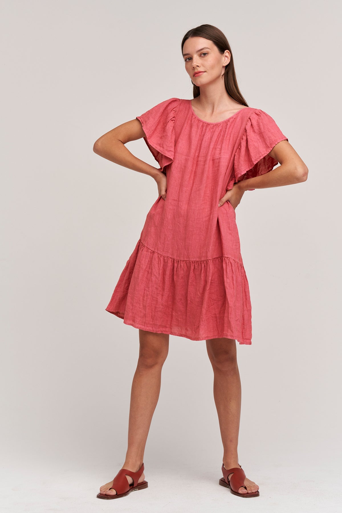 KASSIDY LINEN DRESS - Velvet Staging 2.0-26916200939716