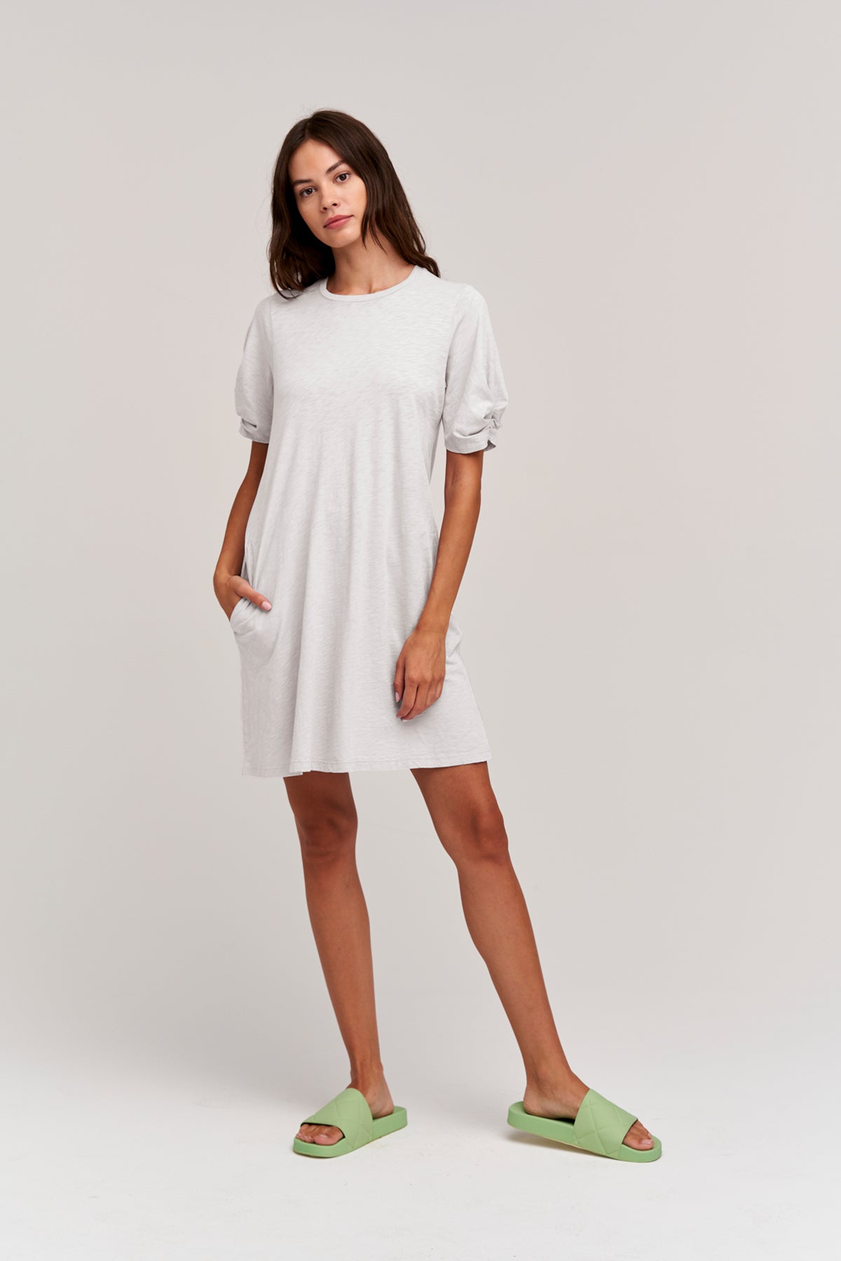 KESHA PUFF SLEEVE DRESS - Velvet Staging 2.0-26916208935108