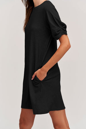 KESHA PUFF SLEEVE DRESS - Velvet Staging 2.0