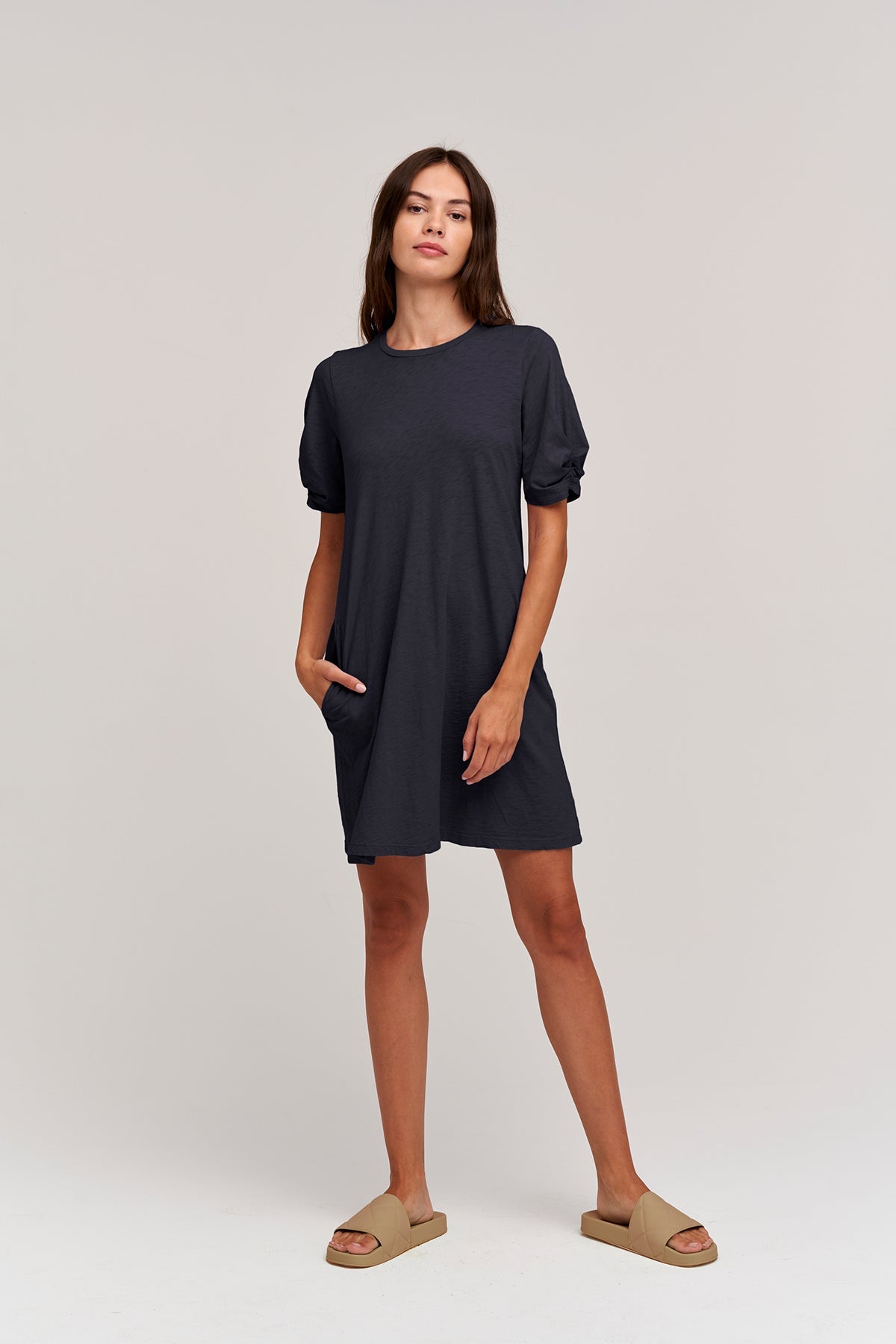 KESHA PUFF SLEEVE DRESS - Velvet Staging 2.0-26916208443588