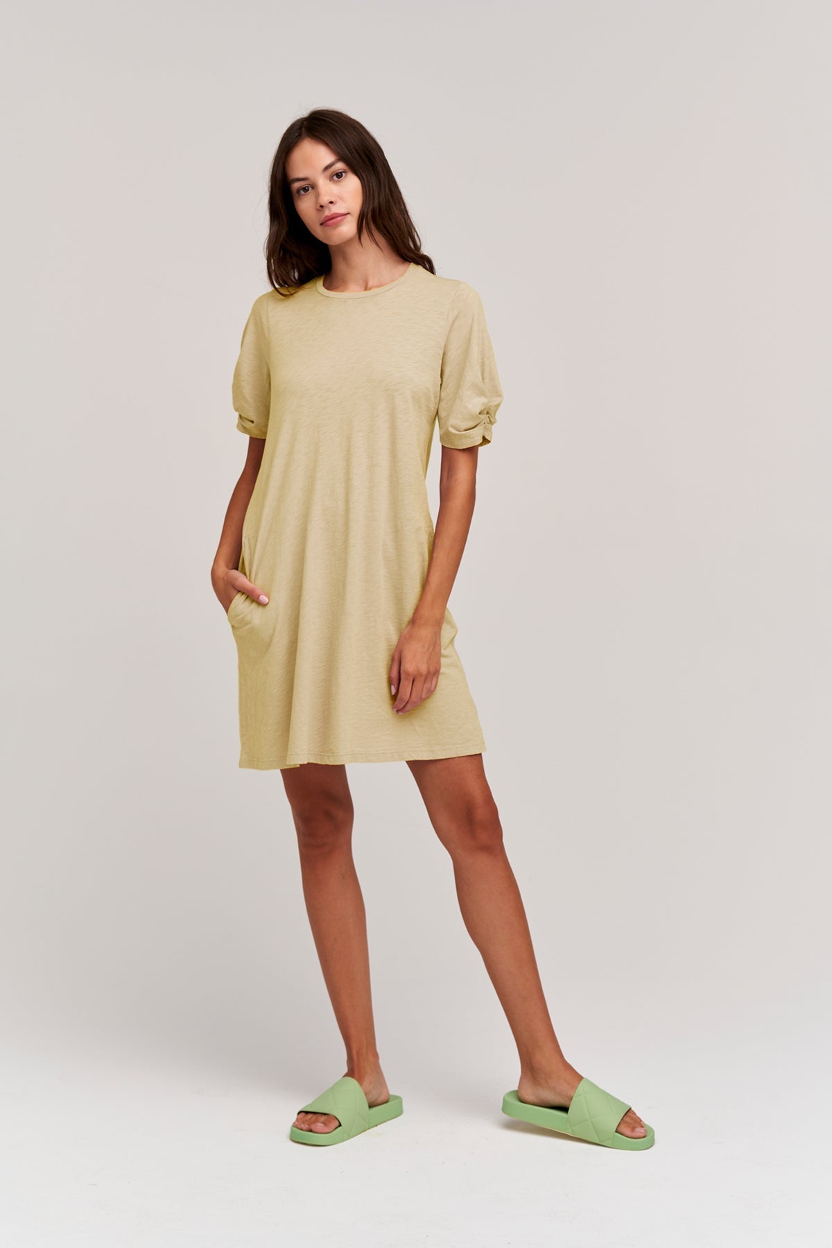 KESHA PUFF SLEEVE DRESS - Velvet Staging 2.0-26916208279748