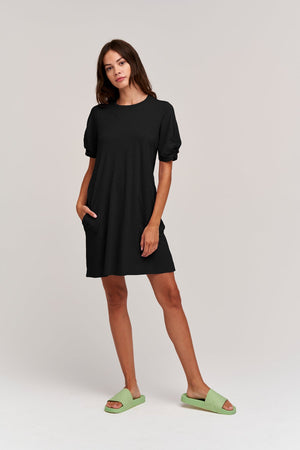 KESHA PUFF SLEEVE DRESS - Velvet Staging 2.0