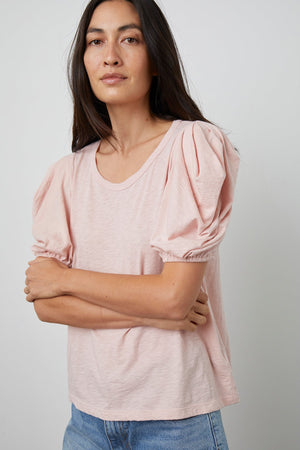 KIERA PUFF SLEEVE TEE - Velvet Staging 2.0