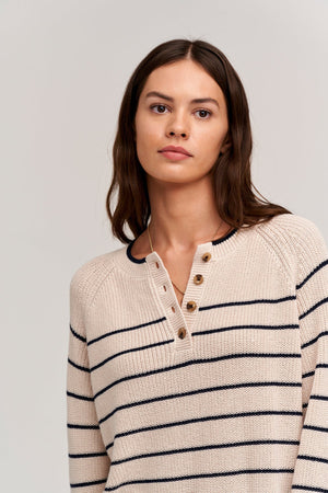 KIERRA HENLEY SWEATER - Velvet Staging 2.0